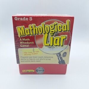 Edupress Mathological Liar Grade 3 Math Whodunit Mystery Card Game EP63396 New‎
